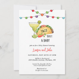 Invitación Taco sobre la fiesta de Baby Shower de una pareja