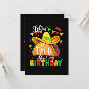 Invitación Taco Sobre Mi Cumpleaños Divertido Cinco De Mayo M
