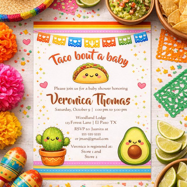 Invitación Taco sobre un Baby Shower (Subido por el creador)
