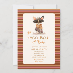 Invitación Taco sobre un Baby Shower