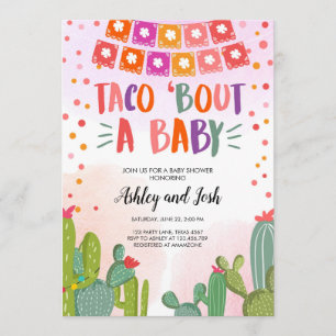 Invitación Taco sobre una bebé Fiesta Parejas Baby Shower