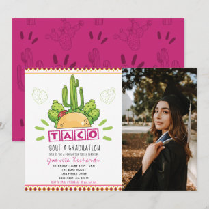 Invitación Taco 'Sobre una graduación de Fiesta Foto de gradu