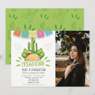 Invitación Taco 'Sobre una graduación de Fiesta Foto de gradu
