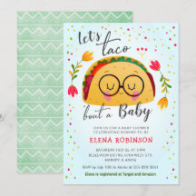 Taco sobre una niña mexicana: Fiesta azul ducha