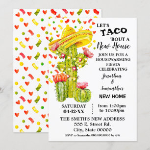 Invitación Taco 'trata de la nueva casa que calienta la Fiest