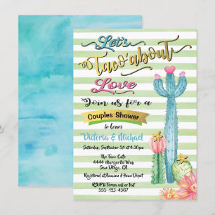 Invitación Taco'about Love Mexicana fiesta