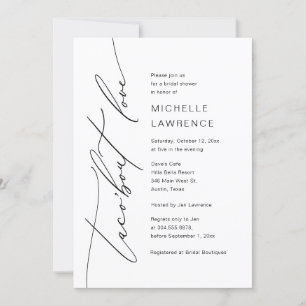 Invitación Taco'bout Love, celebración de Fiestas de duchas n