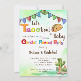 Invitación Taco'bout un tema de la Fiesta del Bebé