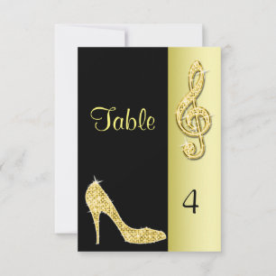 Invitación Tacón de oro y Clef triple