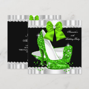 Invitación Tacones Altos Elegantes Brillantes Lima Glamour Cu