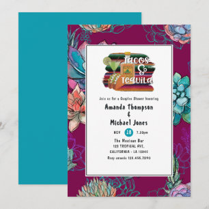Invitación Tacos de Fiesta Mexicana y Brindis de Tequila para