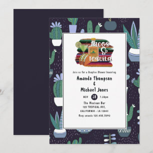 Invitación Tacos de Fiesta Mexicana y Brindis de Tequila para