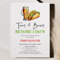 ¡Tacos y breves antes que yo! Ducha de parejas