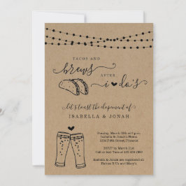 Invitación Tacos y Cervezas Después de la Recepción Solo Elop