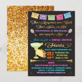 Invitación Tacos y parejas de tequila ducha de novia Fiesta