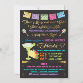 Invitación Tacos y Tequila Bridal Shower Fiesta Mexicana