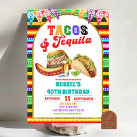 Tacos y Tequila Cumpleaños Fiesta Mexicana