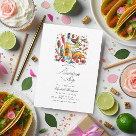 Invitación Tacos y Tequila Fiesta Bachelorette Bash