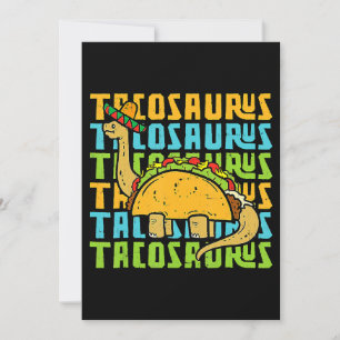 Invitación Tacosaurus Taco Saurus Cinco De Mayo Funny Taco Di