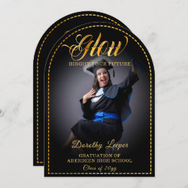 Invitación Tacto dorado Resplandor tu futuro.