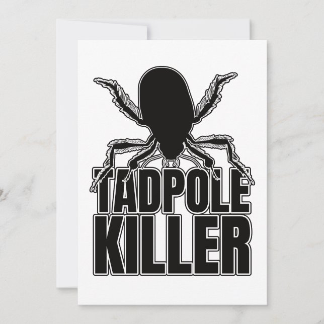 Invitación Tadpole Killer - Entomología (Anverso)