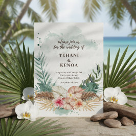 Invitación Tahiti | Boda Tropical Beach Island