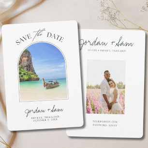Invitación Tailandia, Boda de Phuket, salva la fecha