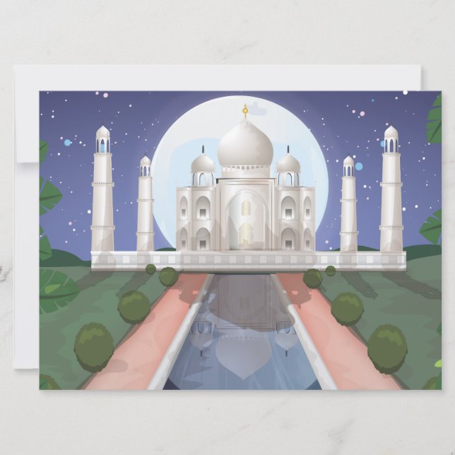 Invitación Taj Mahal (Anverso)