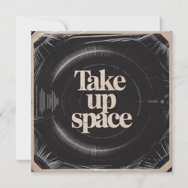Invitación Take Up Space (Anverso)