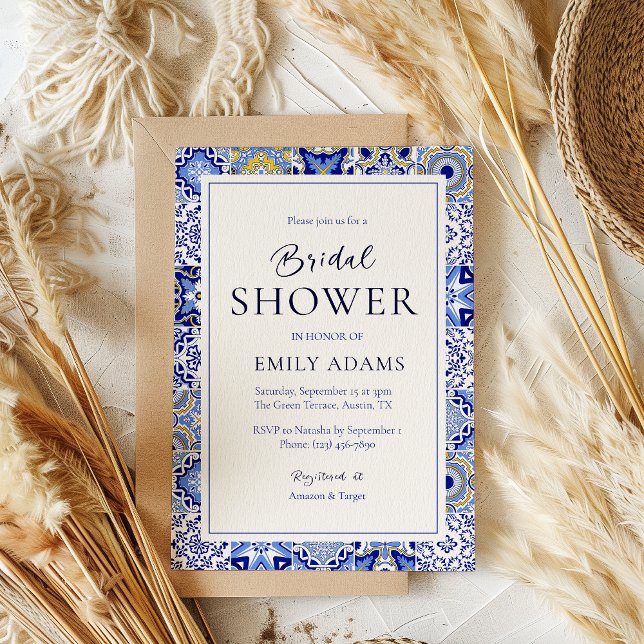 Invitación Talavera Fiesta: A Spanish Mexican Bridal Shower (Subido por el creador)