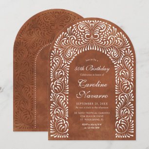 Invitación Talavera Terracota Arco de Fiesta Cumpleaños