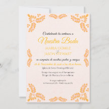 Talavera Yellow Floral Minimalist Spanish Wedding