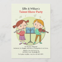 Invitación talentosa de los niños