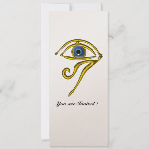 Invitación TALISMAN AZUL,Metálico de champán negro y blanco