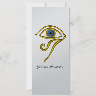 Invitación TALISMAN AZUL,Metálico Negro y Plata