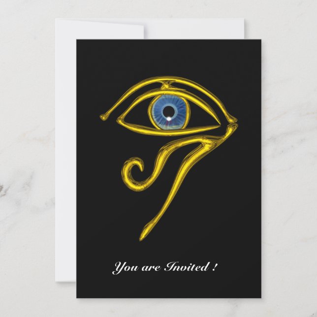 Invitación TALISMAN AZUL, negro y blanco (Anverso)