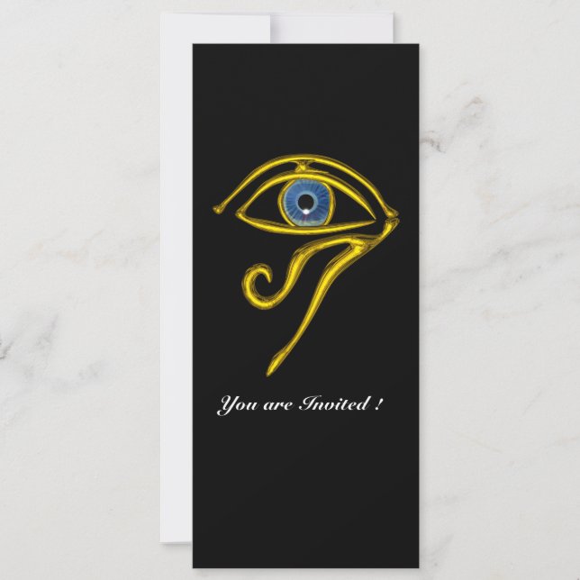 Invitación TALISMAN AZUL, negro y blanco (Anverso)