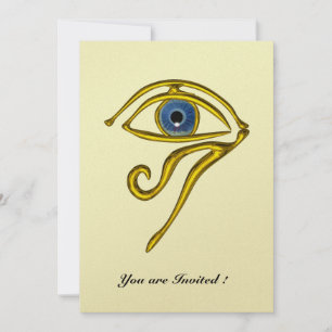 Invitación TALISMAN AZUL, Oro Horus Oye