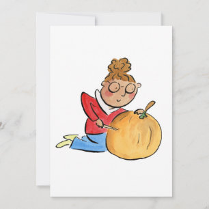 Invitación Talla de Calabaza