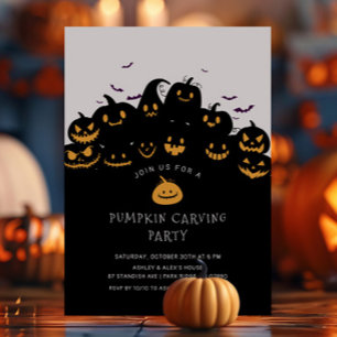 Invitación Talla de calabaza Jack O'Lantern