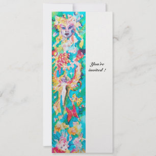 Invitación TALLA DE LA FERIA DE GRÁFICO 5 hielo metálico