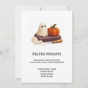 Invitación Taller de Agujado de Fieltro de Terrores de Hallow
