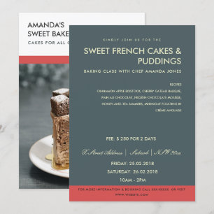 INVITACIÓN TALLER DE FOTOGRAFÍAS GRIS Y ROJO MODERNO INVITAR 