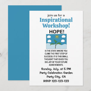 Invitación Taller de Motivación Esperanza e Inspiración
