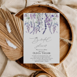 Invitación Taller de Novia Floral Acuarela de Flor Silvestre