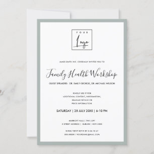 INVITACIÓN TALLER GALA EVENTO LOGO TU MINIMALISTA GRIS SIMPLE