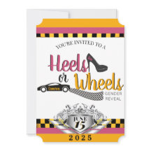 Talones o ruedas {coche} Revelación de género rosa