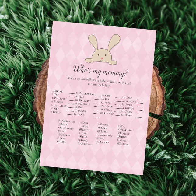 Invitación Tan conejo conejo conejo rosa que es mi juego de m (Subido por el creador)