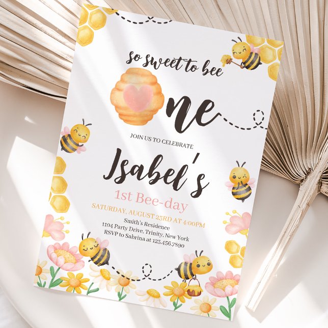 Invitación Tan Dulce Cumpleaños para Ser Uno (Subido por el creador)