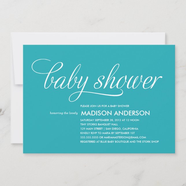 INVITACIÓN TAN DULCE DEL %PIPE% BABY SHOWER (Anverso)
